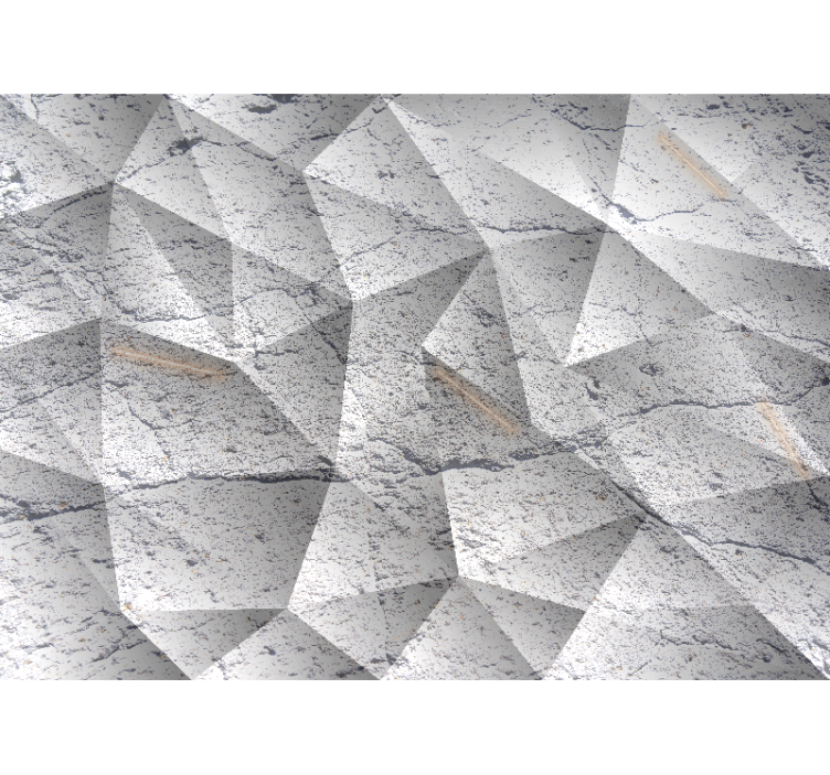 Tapisserie textures et motifs style pierre géométrique - TenStickers