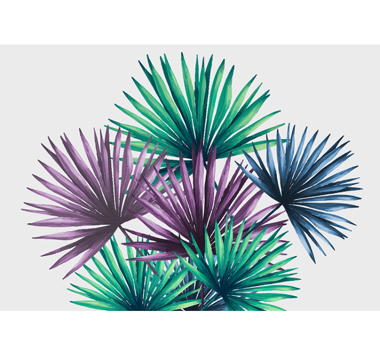 Papier peint nature motifs feuillage tropical - TenStickers