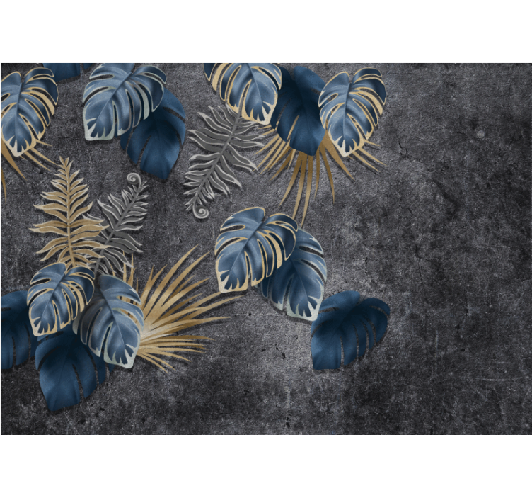 Tapisserie nature feuillage détaillé - TenStickers