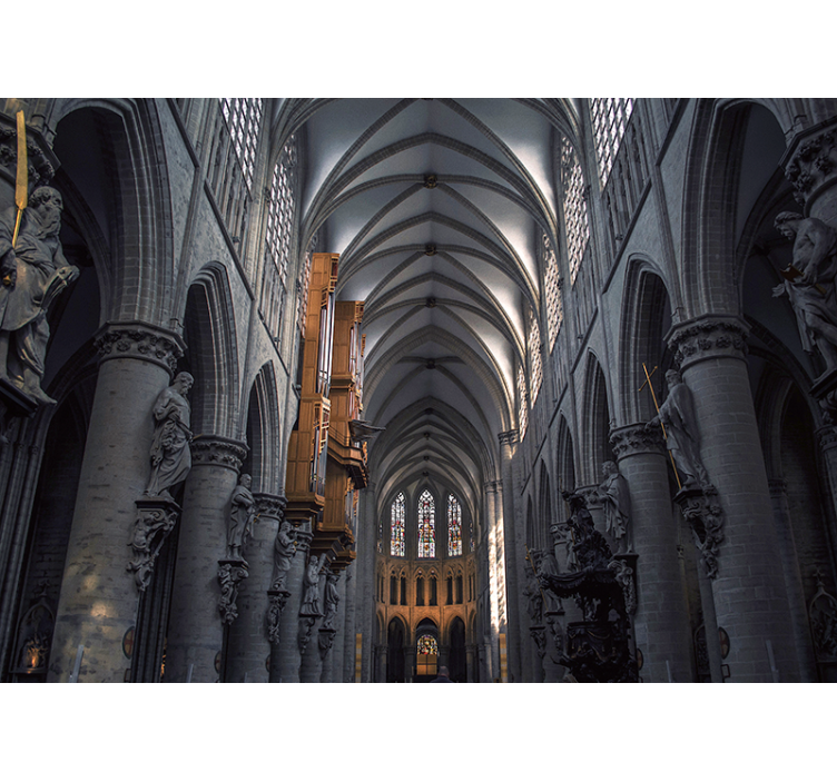 Photo murale cathédrale Saints-Michel-et-Gudule - TenStickers