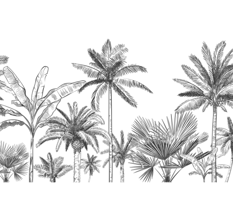 Tapisserie panoramique murale de la jungle - TenStickers