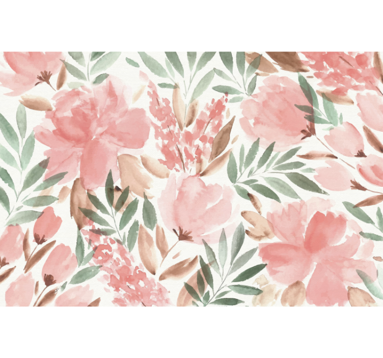 Tapisserie panoramique papier peint mural floral - TenStickers