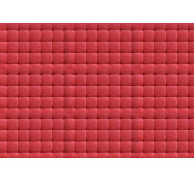 Tapisserie chambre effet rembourrage cuir - TenStickers