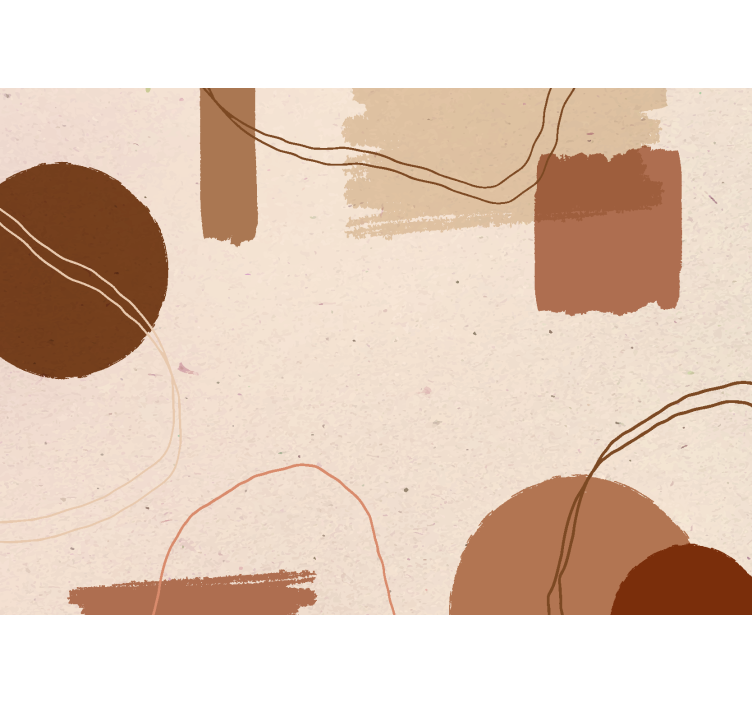 Tapisserie murale terracotta conception abstraite - TenStickers