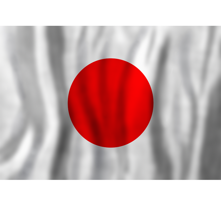 Tapisserie autres villes et de pays drapeau japonais - TenStickers