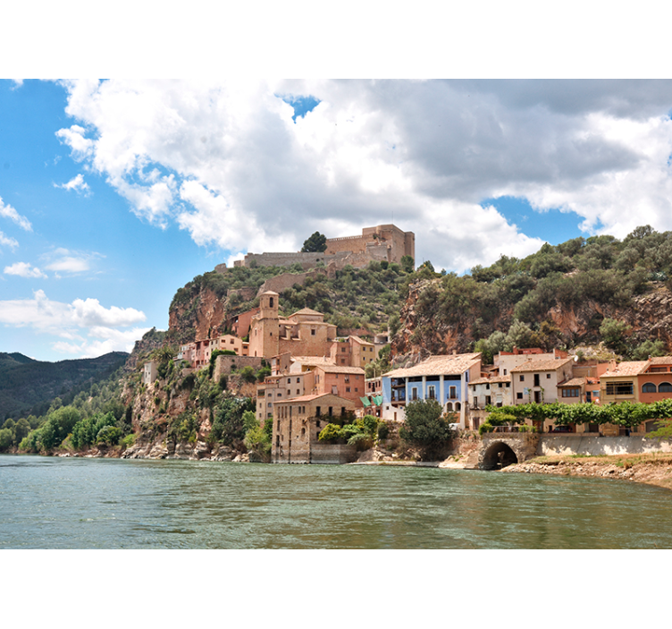 Tapisserie autres villes et de pays ville méditerranéenne - TenStickers