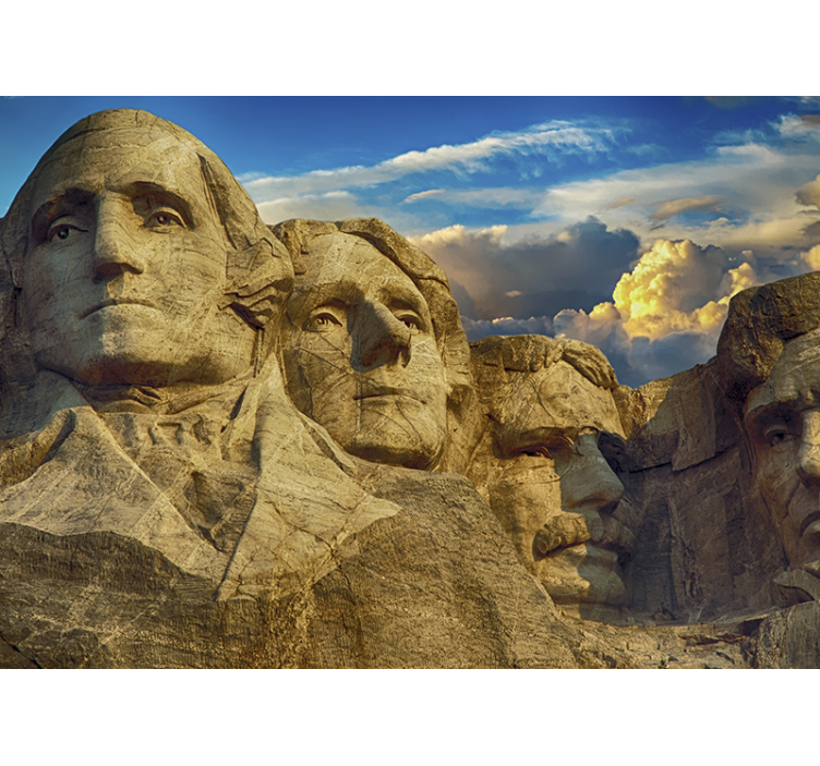 Tapisserie villes et pays monuments de mount rushmore - TenStickers