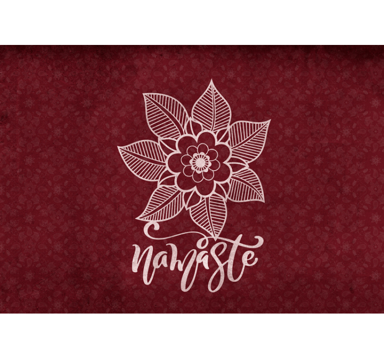 Tapisserie fleur élément botanique élaboré - TenStickers