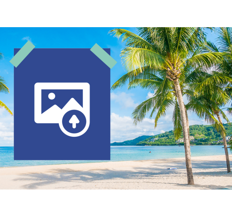 Tapisserie amour moment de plage en couple - TenStickers