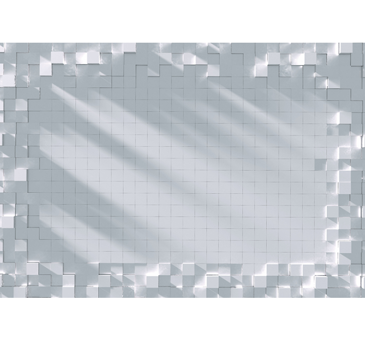 Tapisserie textures et motifs motif carreaux géométriques - TenStickers