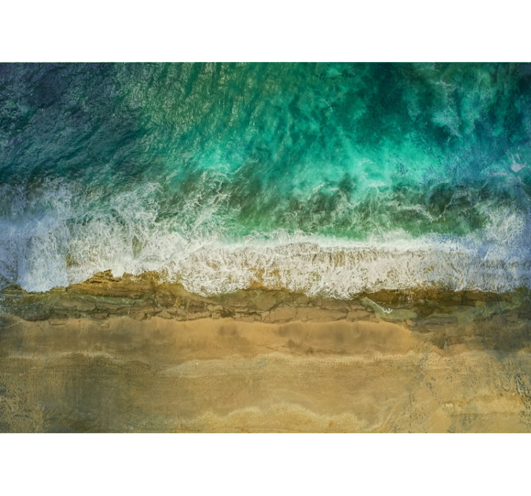 Tapisserie nature affichage de plantes côtières - TenStickers