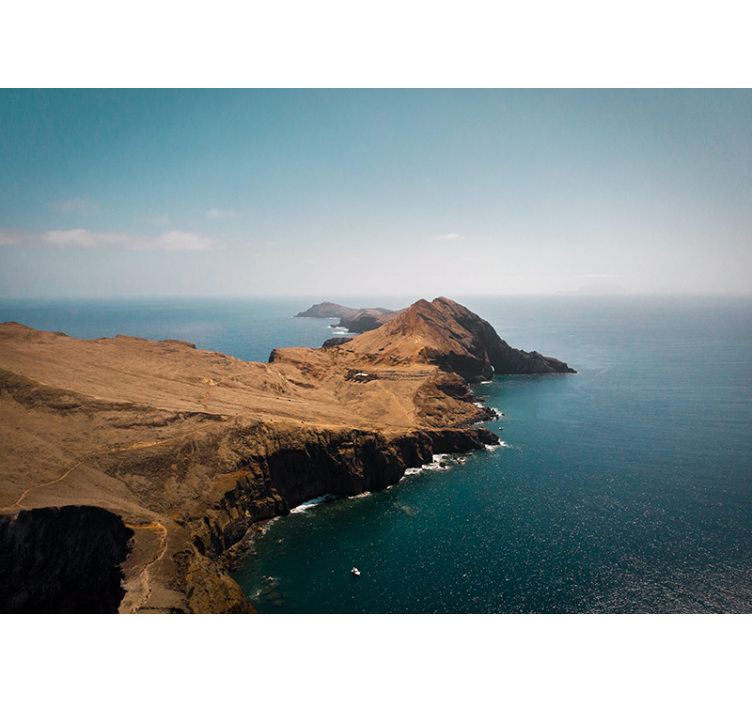 Tapisserie paysage vue sur la montagne côtière - TenStickers