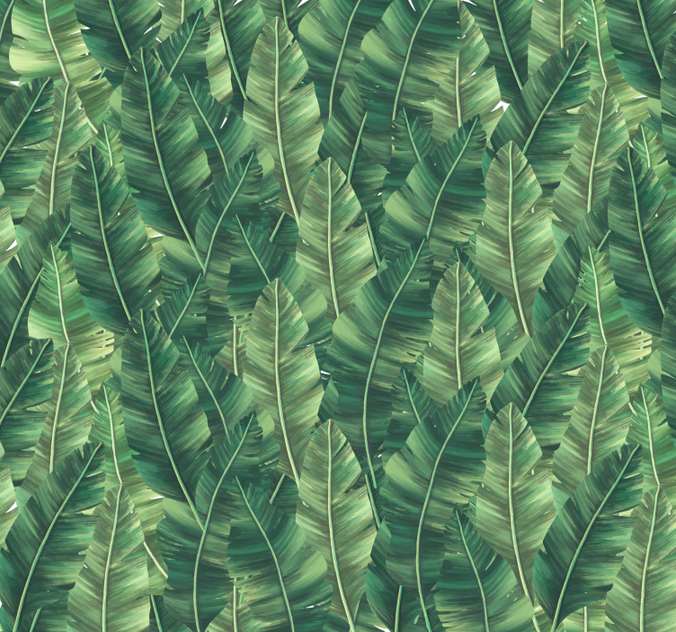 Tapisserie murale nature grandes feuilles - TenStickers