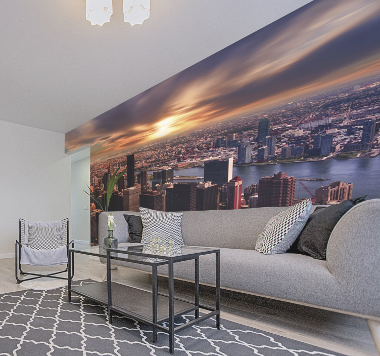 Papier peint le matin à new york - TenStickers