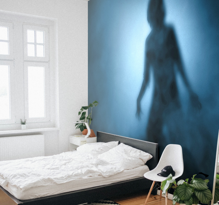 Papier peint mural silhouette de zombie - TenStickers