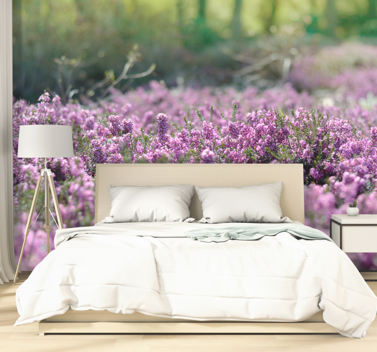 Papier peint paysage Paysage de bruyère - TenStickers