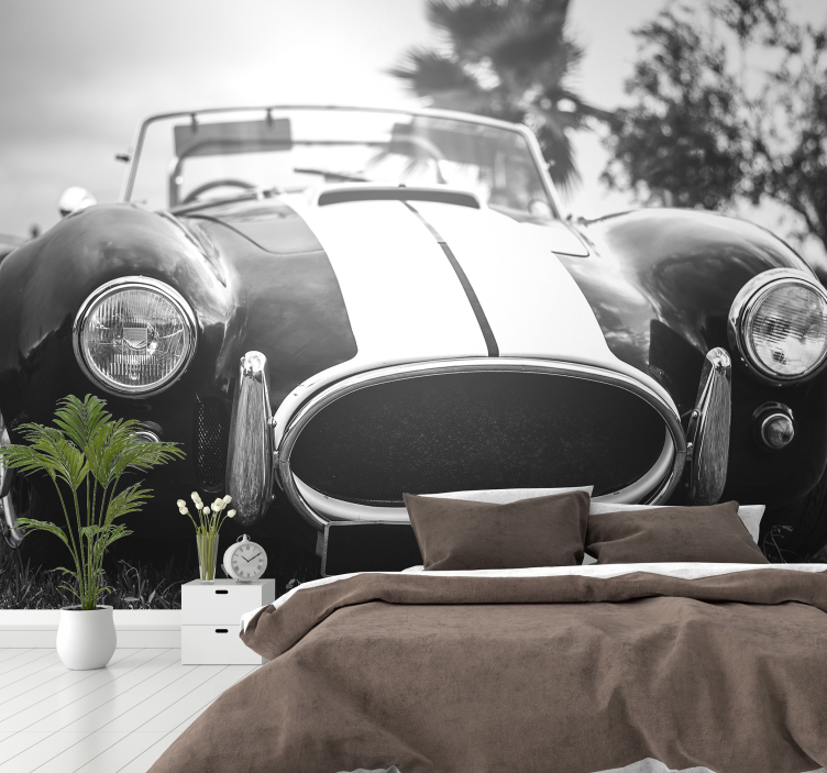 Tapisserie murale voiture ancienne vintage - TenStickers