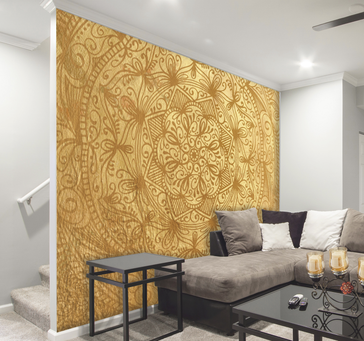 Papier peint zen Poème doré - TenStickers