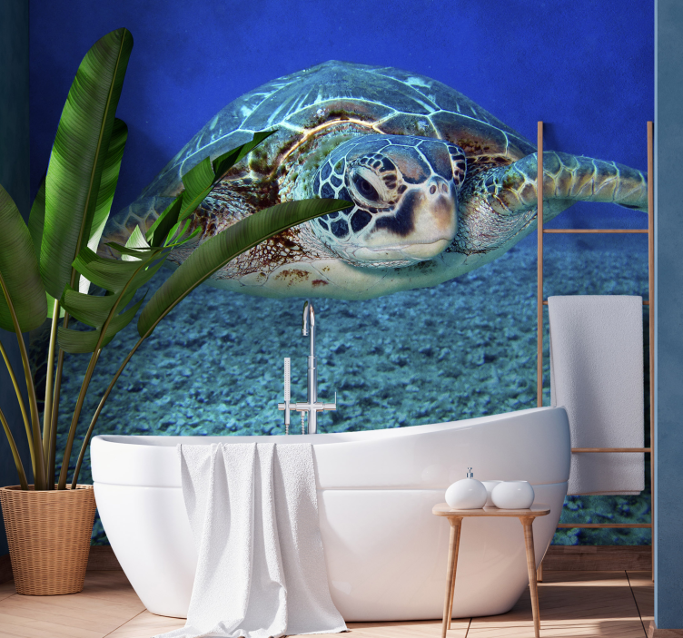 Tapisserie murale sublime tortue de mer - TenStickers
