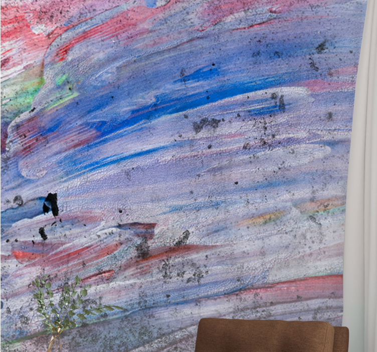 Tapisserie abstraite tourbillons de couleurs dynamiques - TenStickers