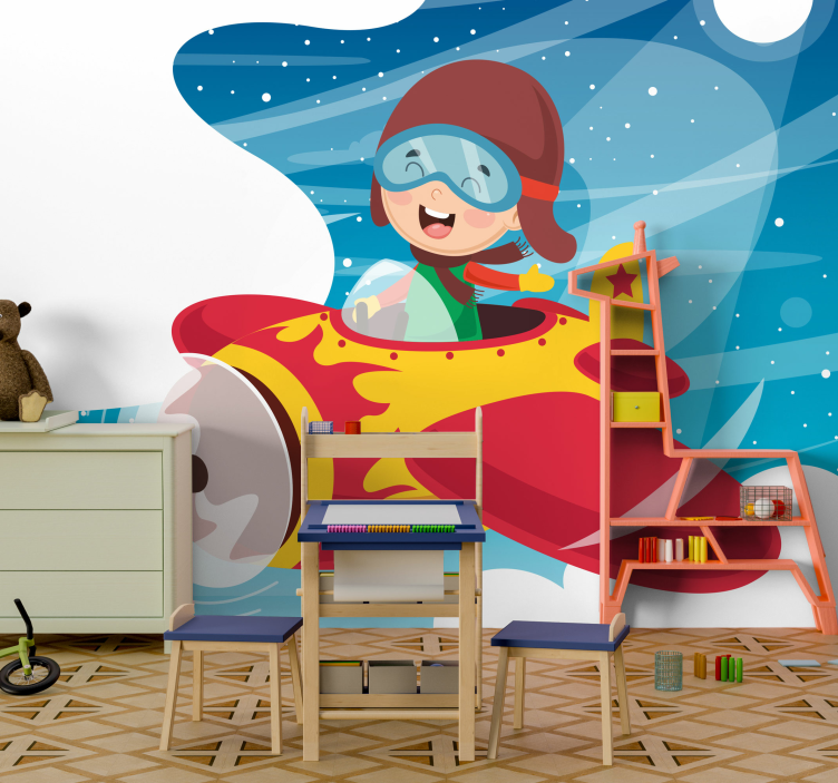 Tapisserie amour aventure ludique pour enfants - TenStickers