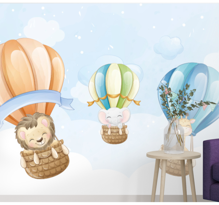 Tapisserie animaux dirigeables gonflables - TenStickers