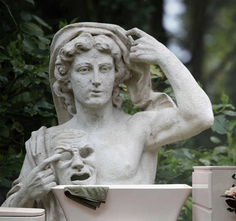 Tapisserie art classique vitrine de sculptures classiques - TenStickers