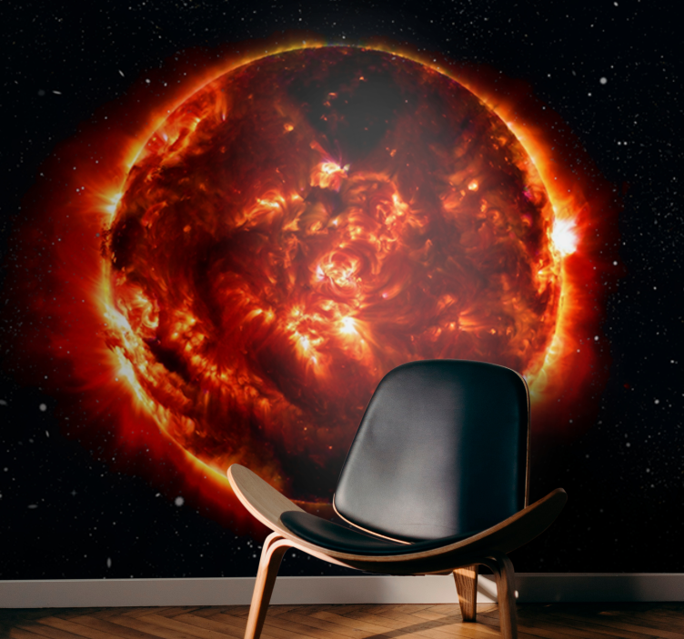 Tapisserie espace effet explosion solaire - TenStickers
