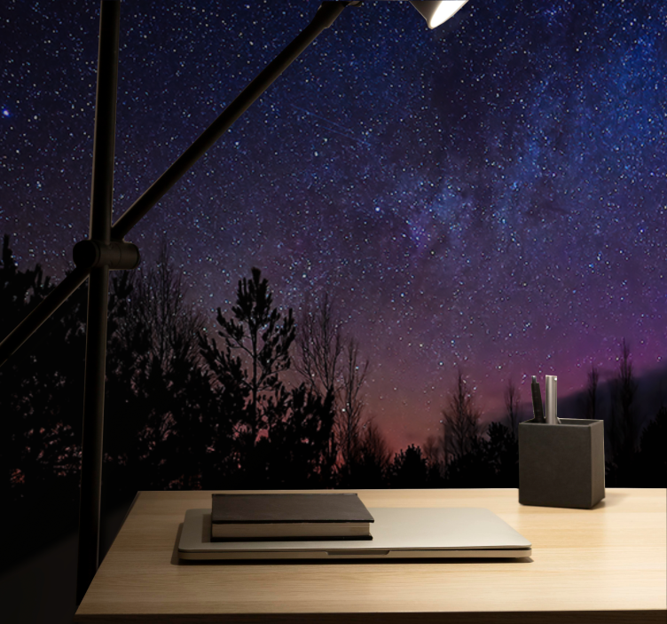 Tapisserie espace soirée céleste - TenStickers