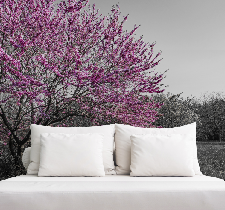 Tapisserie fleur arbre de cerisier - TenStickers