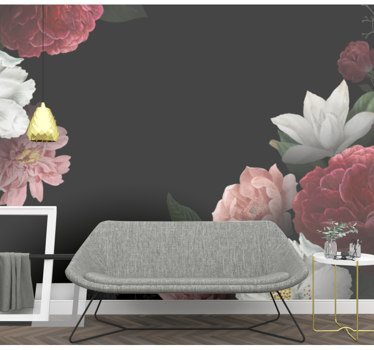 Tapisserie fleur arrangement floral exquis - TenStickers