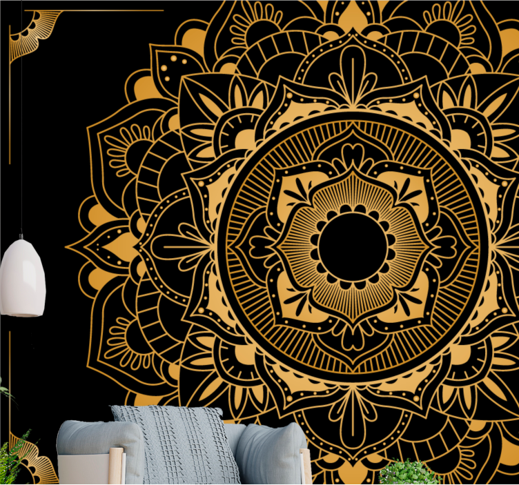 Tapisserie mandala design élégant - TenStickers