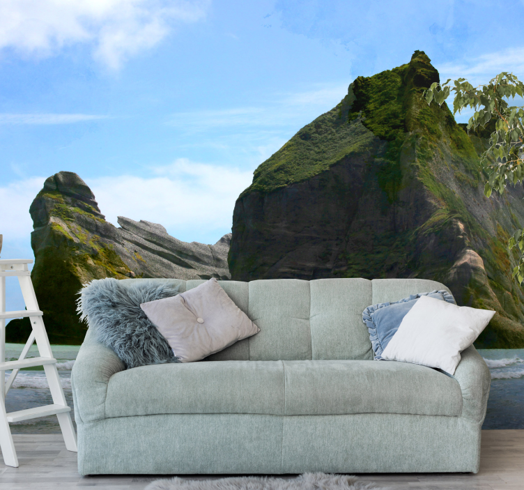 Tapisserie montagne scène de montagne majestueuse - TenStickers