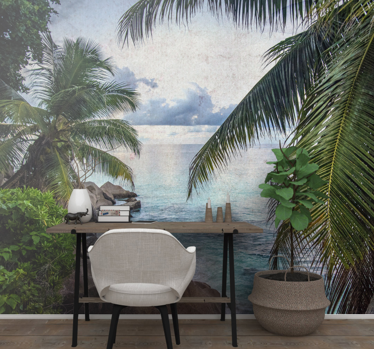Tapisserie nature ambiance plage tropicale - TenStickers