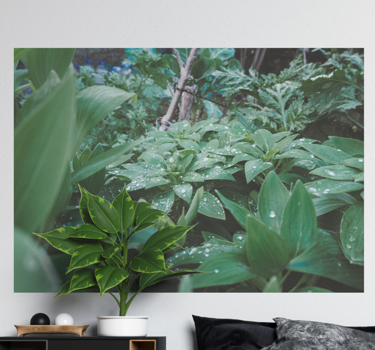 Tapisserie nature texture de verdure luxuriante - TenStickers