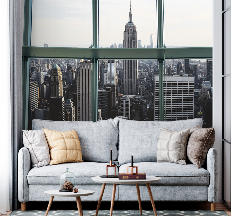 Tapisserie new york paysage de l'empire state - TenStickers