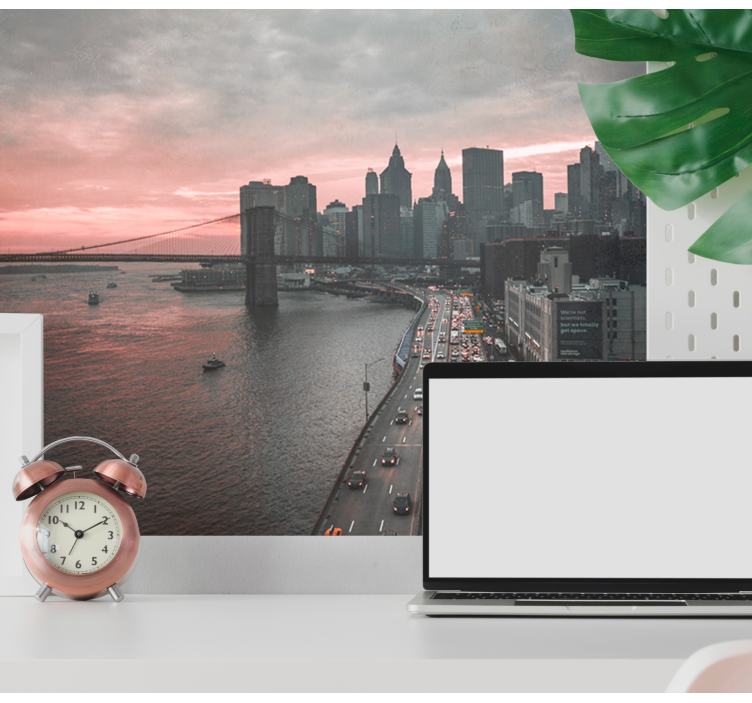 Tapisserie new york skyline de manhattan - TenStickers