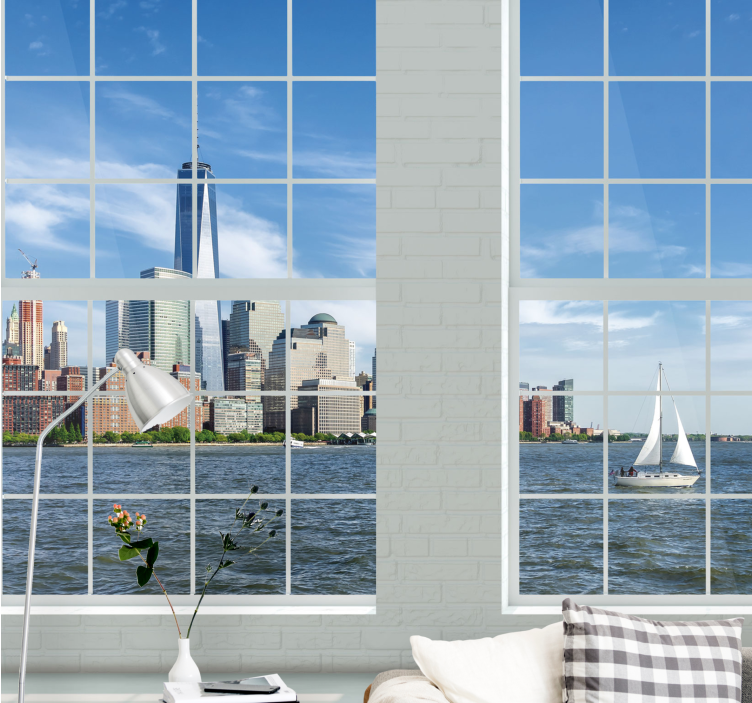 Tapisserie new york skyline emblématique de new york - TenStickers
