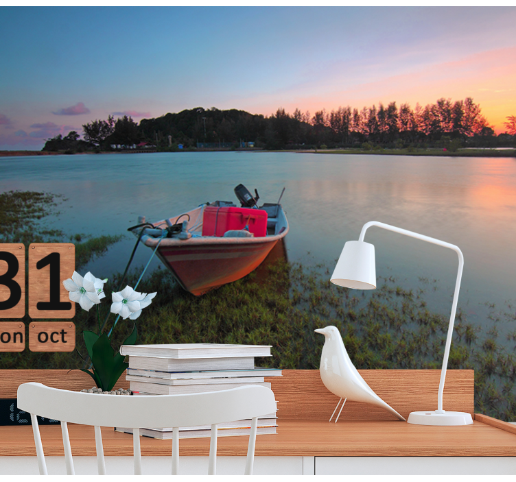 Tapisserie paysage scène aquatique paisible - TenStickers