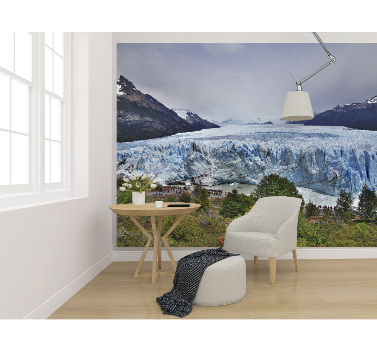 Tapisserie paysage vue glaciaire - TenStickers