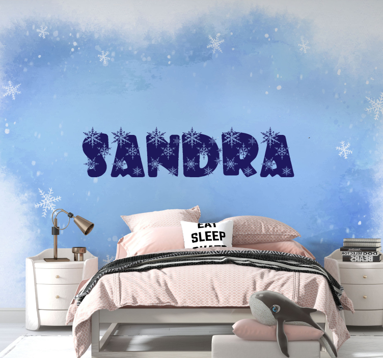 Tapisserie personnalisable création de nom personnalisé - TenStickers