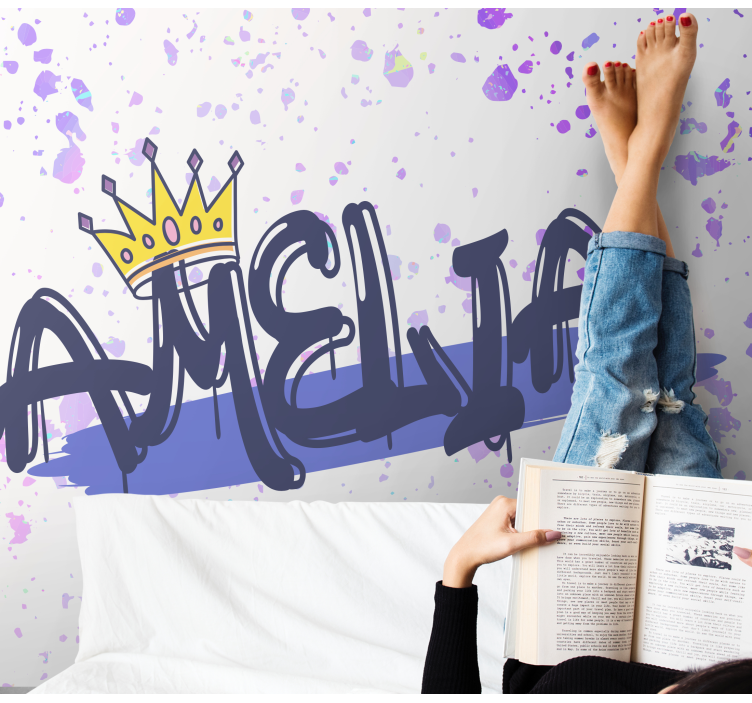 Tapisserie phrase formation nom personnalisée - TenStickers