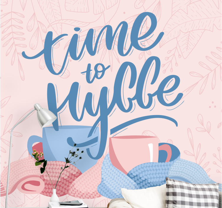 Tapisserie phrase moment de hygge - TenStickers