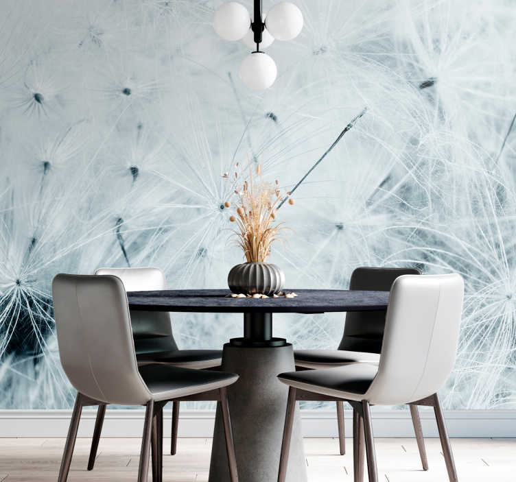 Tapisserie pissenlit graines de pissenlit délicates - TenStickers