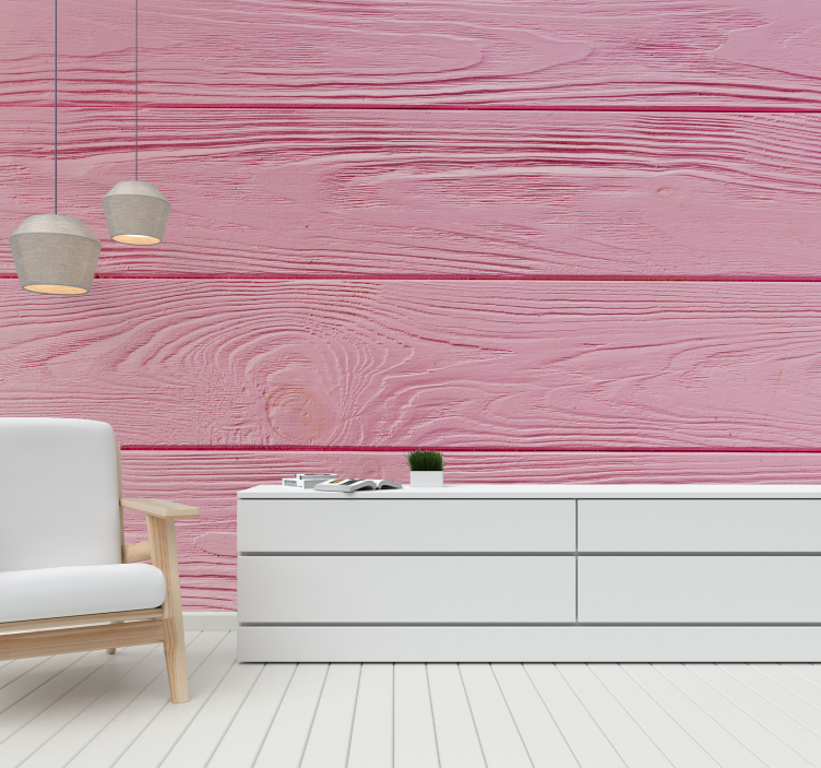 Tapisserie textures et motifs panneaux en bois rose - TenStickers