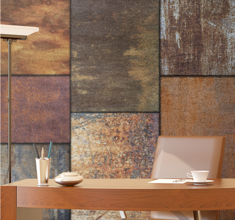 Tapisserie textures et motifs panneaux rustiques texturés - TenStickers