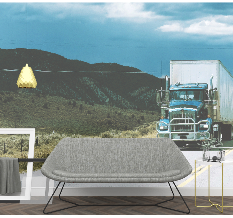 Tapisserie véhicules moteurs sur l'autoroute - TenStickers