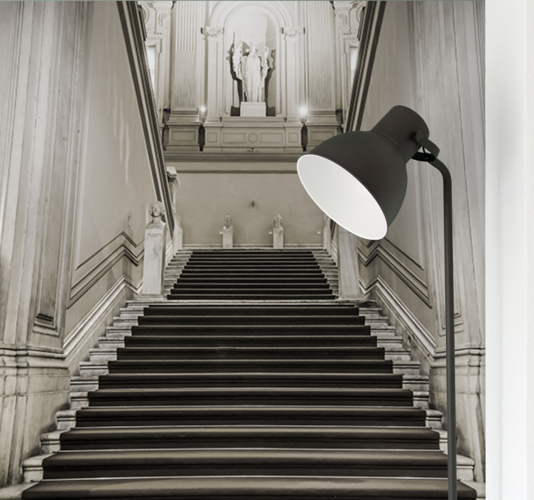 Tapisserie villes et pays architecture d'escalier - TenStickers