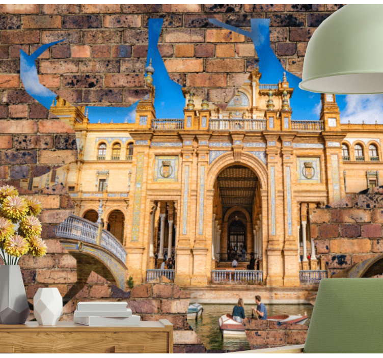 Tapisserie villes et pays Éclat architectural de séville - TenStickers