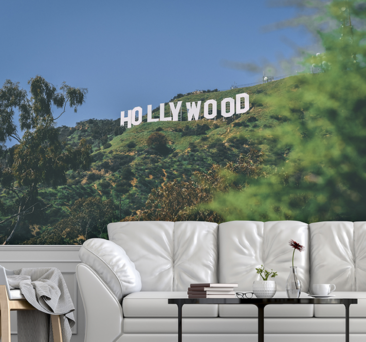 Tapisserie villes et pays paysage de hollywood - TenStickers